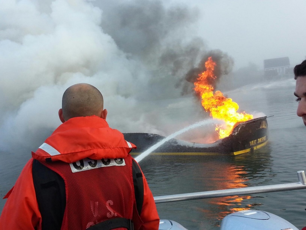 Boat Fire Rescue