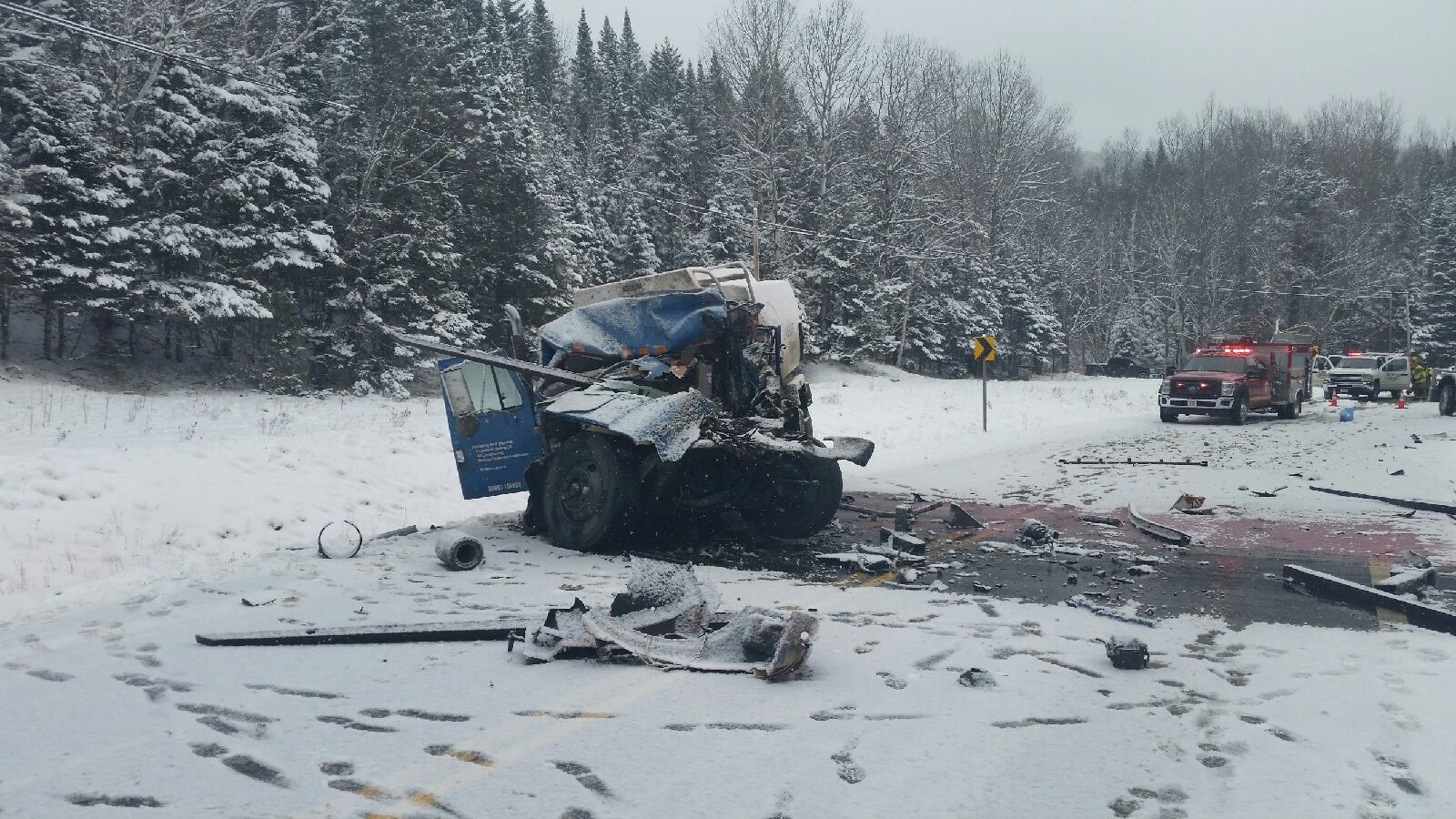 Truck Driver Killed in Wreck Near Canadian Border