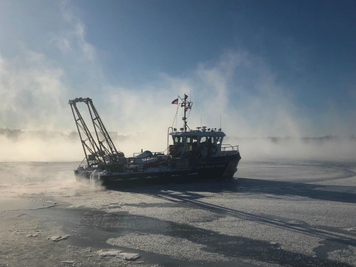 Coast Guard Busy with Breaking Ice After Deep Freeze