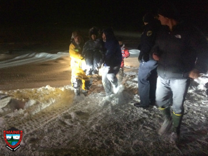 3 Survive After Snowmobile Plunges Into Icy Pond