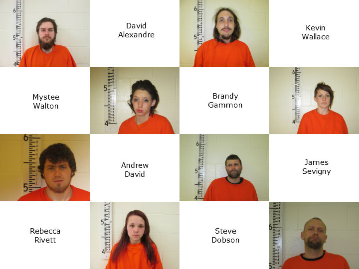 Police Arrest 8 on Meth, Gun Related Charges