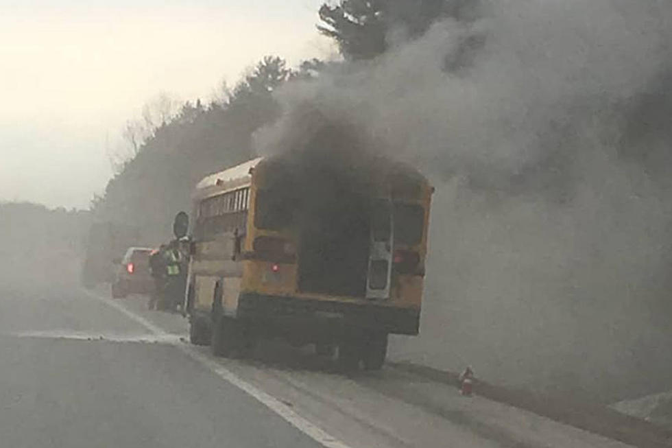School Bus Catches Fire