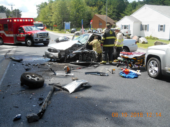 Three Hurt in Arundel Accident