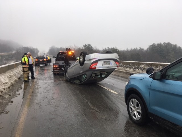 Newport Woman Escapes Serious Injury After Her Vehicle Overturns on Bridge