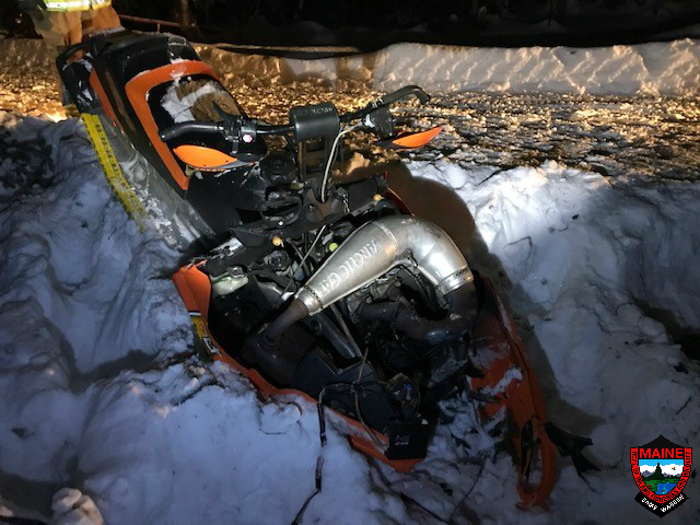 Maine Man Seriously Injured in Snowmobile Crash