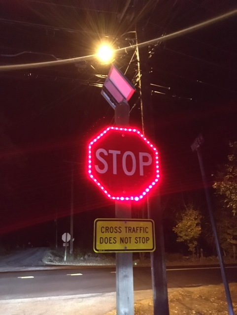 Police search for man who stole solar-powered stop sign in Limerick