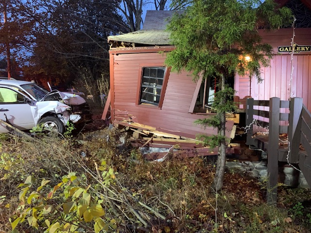 Windham Mom Crashes Into Art Gallery With Child In Vehicle