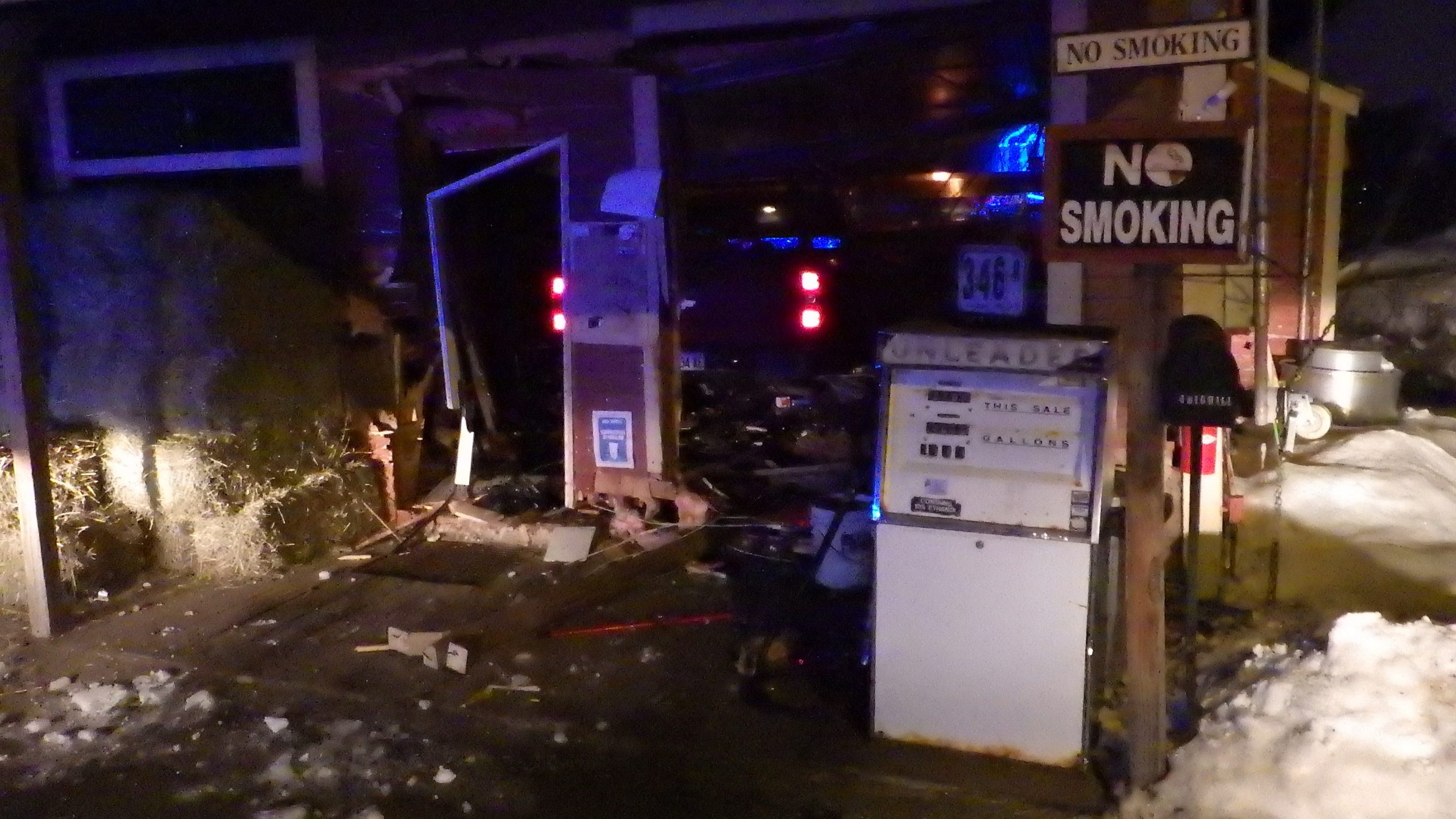 Truck slams through Oxford County store, driver tased by police after crash