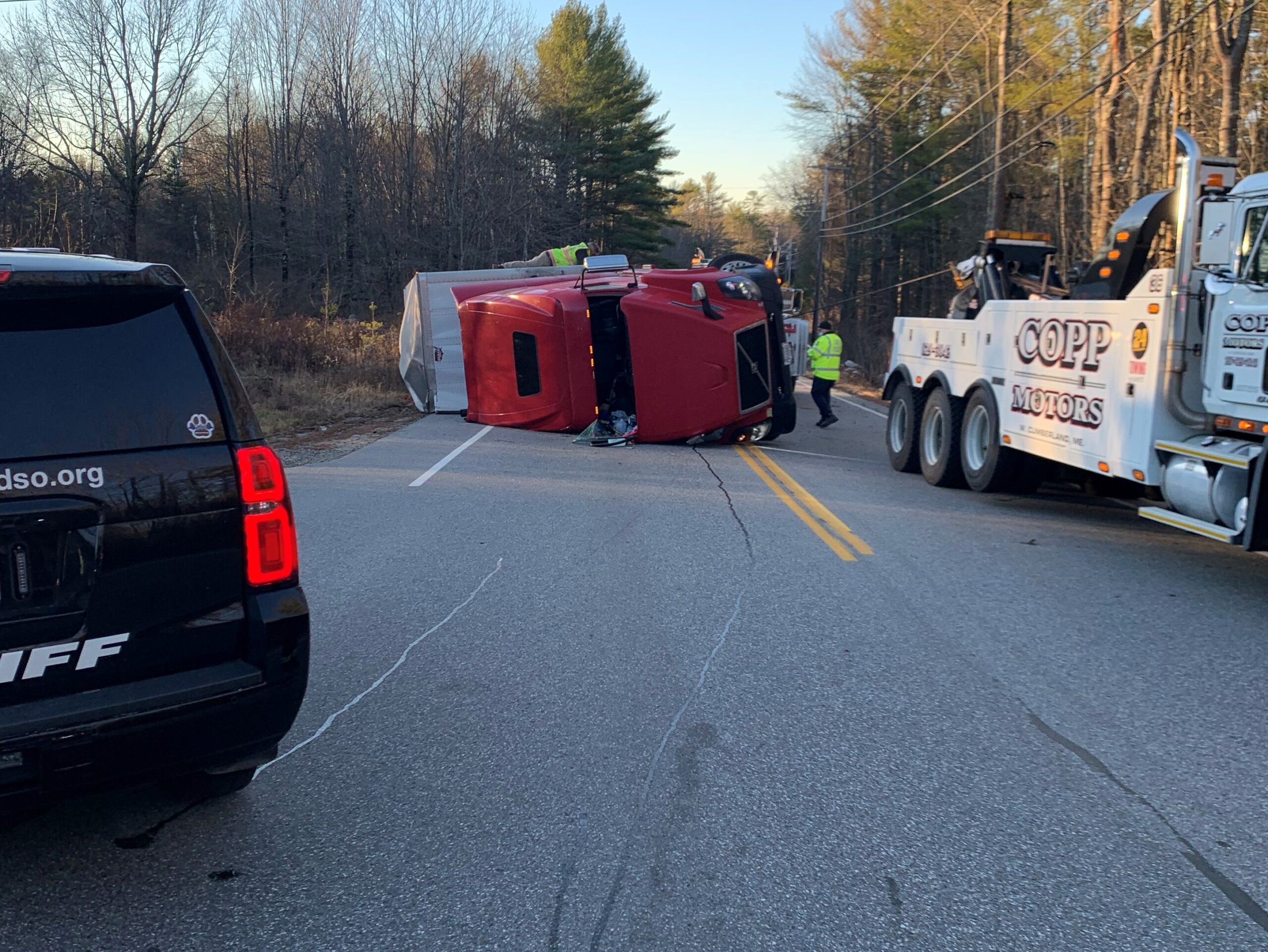 Truck driver charged with OUI after crash in New Gloucester