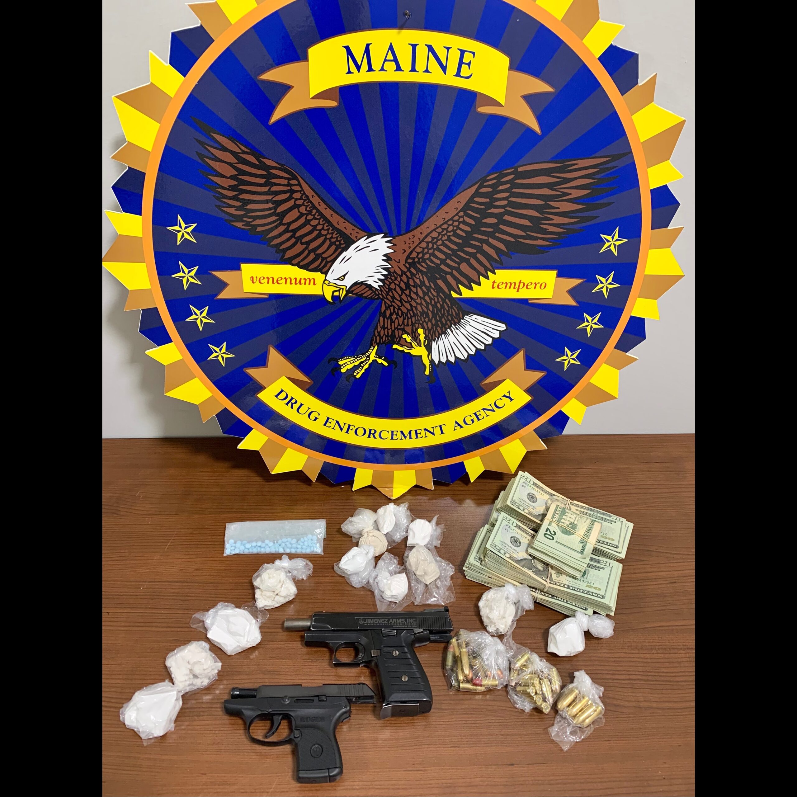 Drugs, loaded guns seized from Bangor man, police say