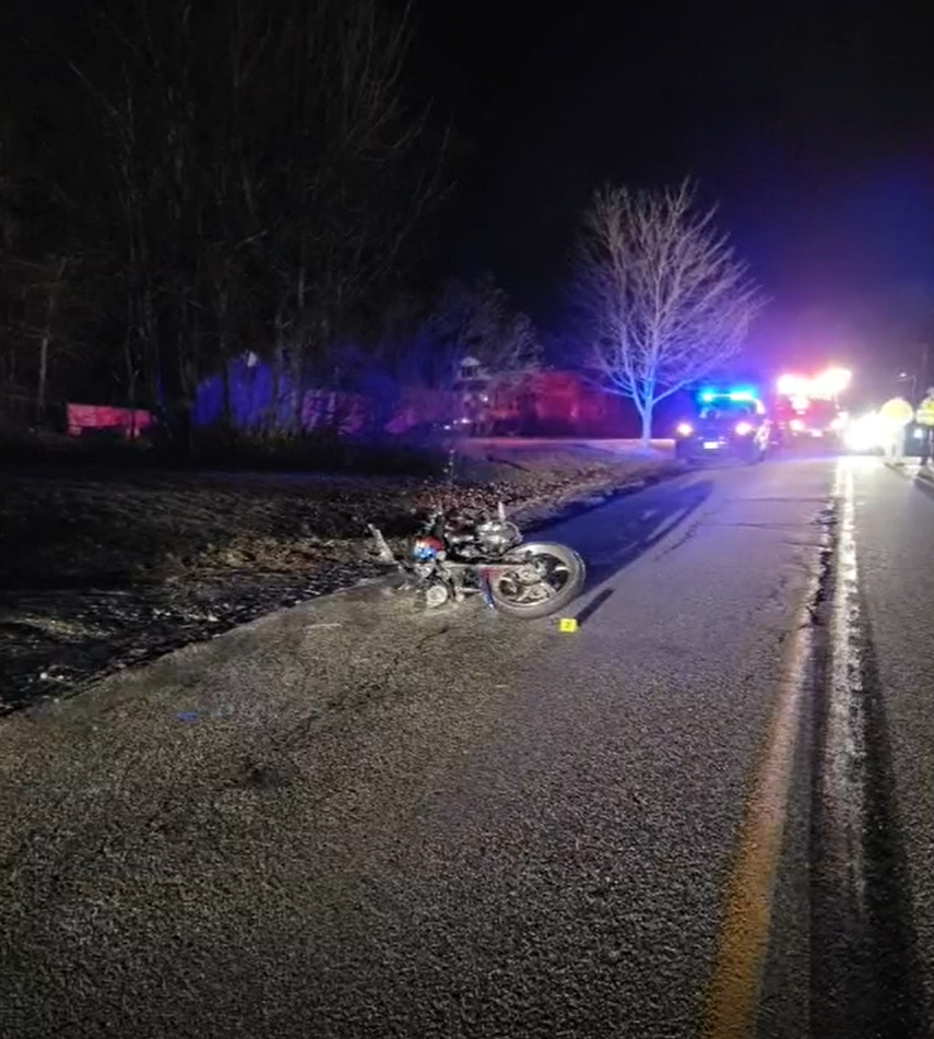Man riding motorcycle suffers serious injuries after striking deer in Lisbon