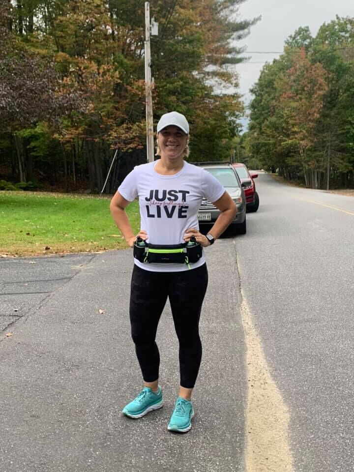 Lisbon woman with rare cancer runs Maine Marathon day early and for a good cause