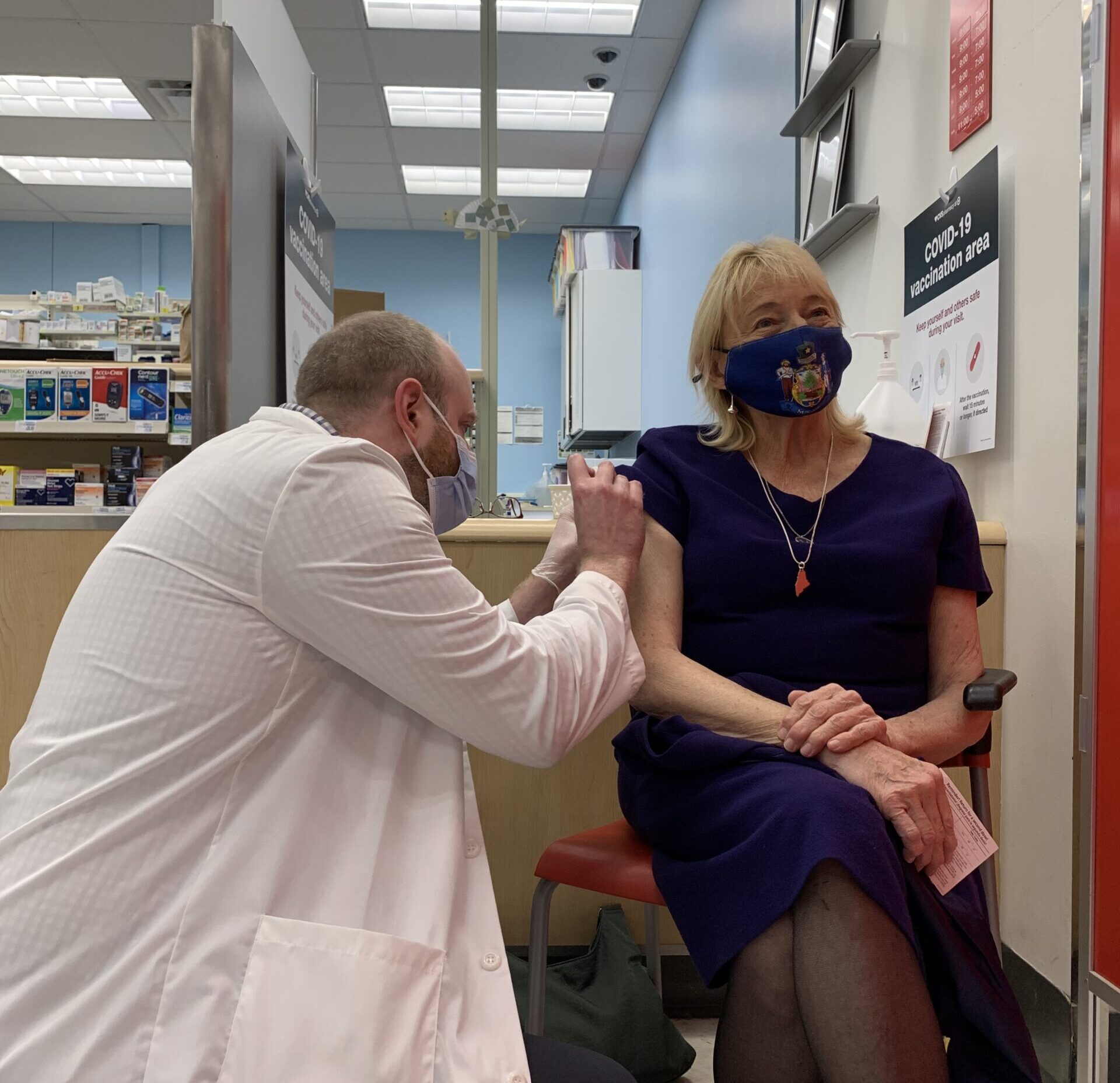 Maine Gov. Janet Mills gets COVID-19 booster shot