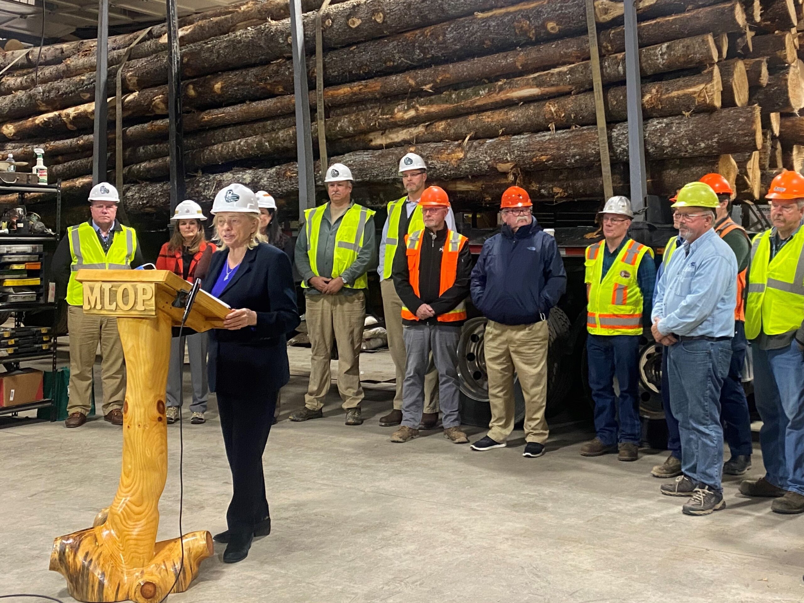 Gov. Mills announces millions in federal money to prop up Maine’s logging industry