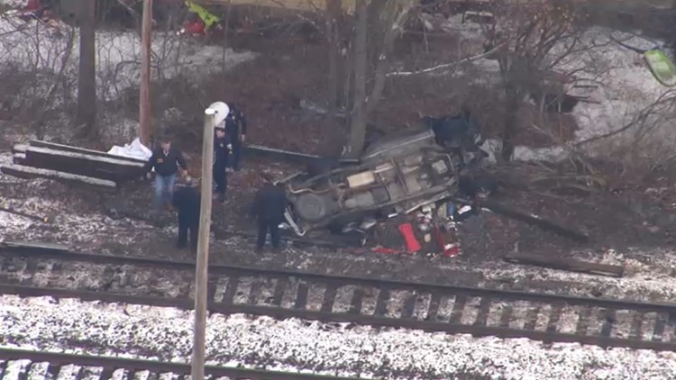 Amtrak Downeaster train bound for Brunswick collides with vehicle on tracks in Haverhill, Massachusetts
