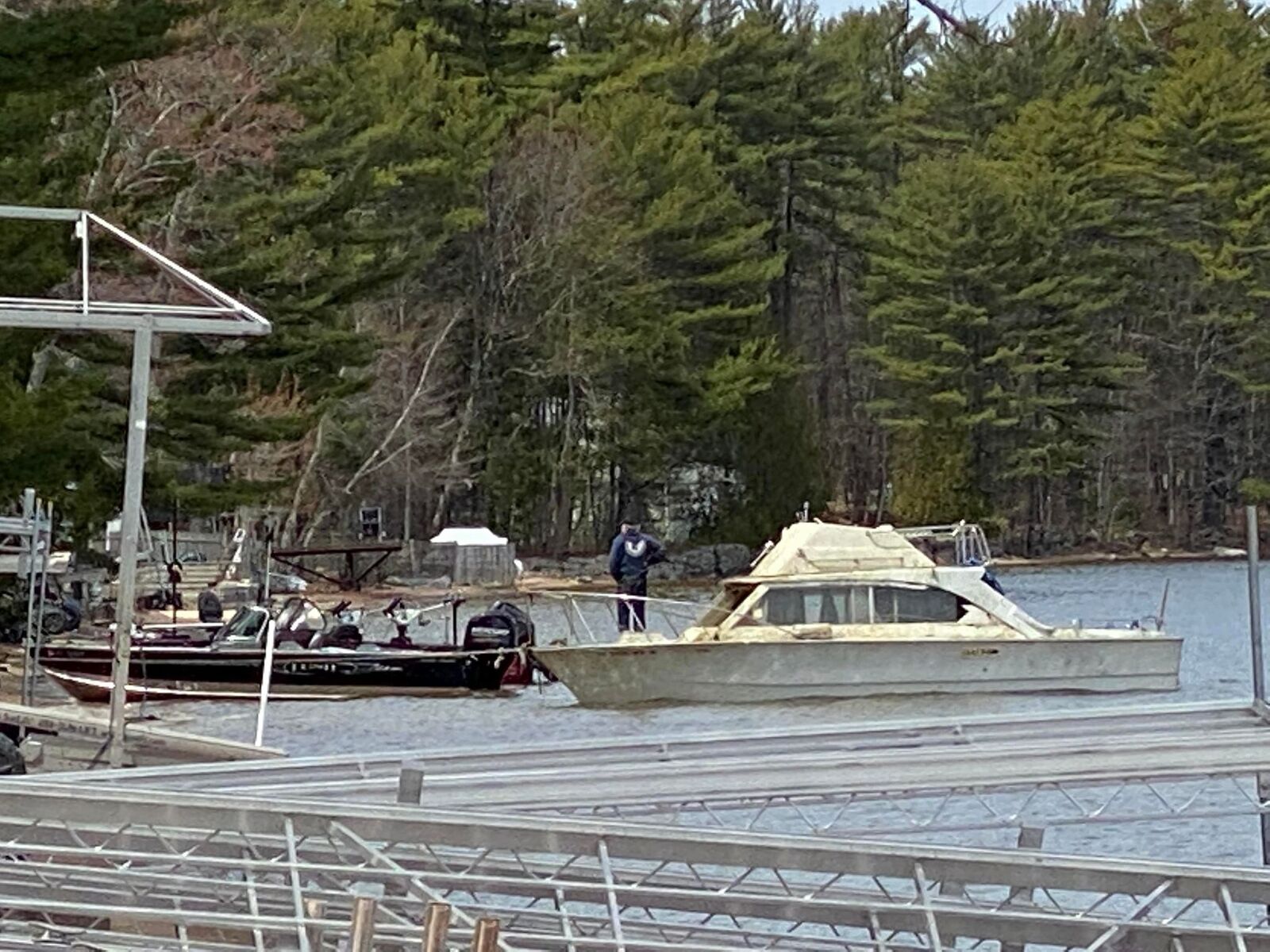 The “Ghost Ship” of Sebago Lake removed