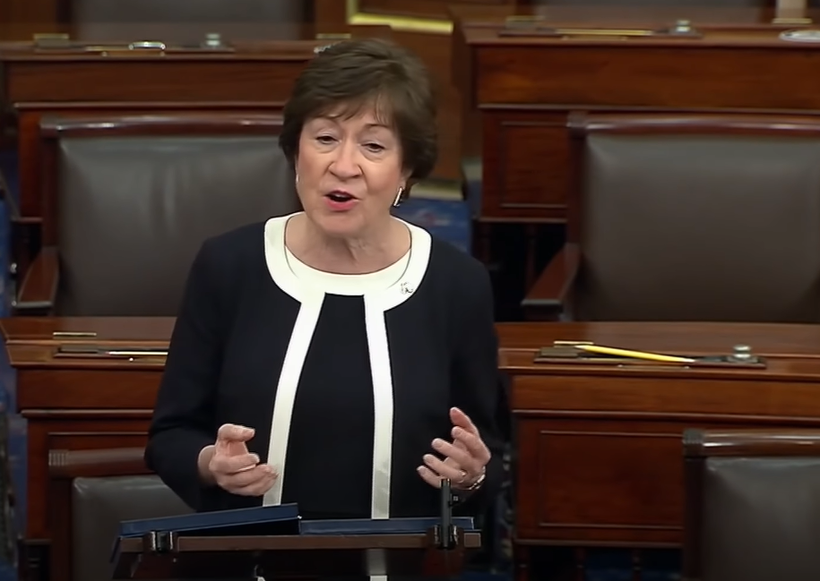 Collins Lone Republican to Criticize Job Cut Threat During Gov. Shutdown