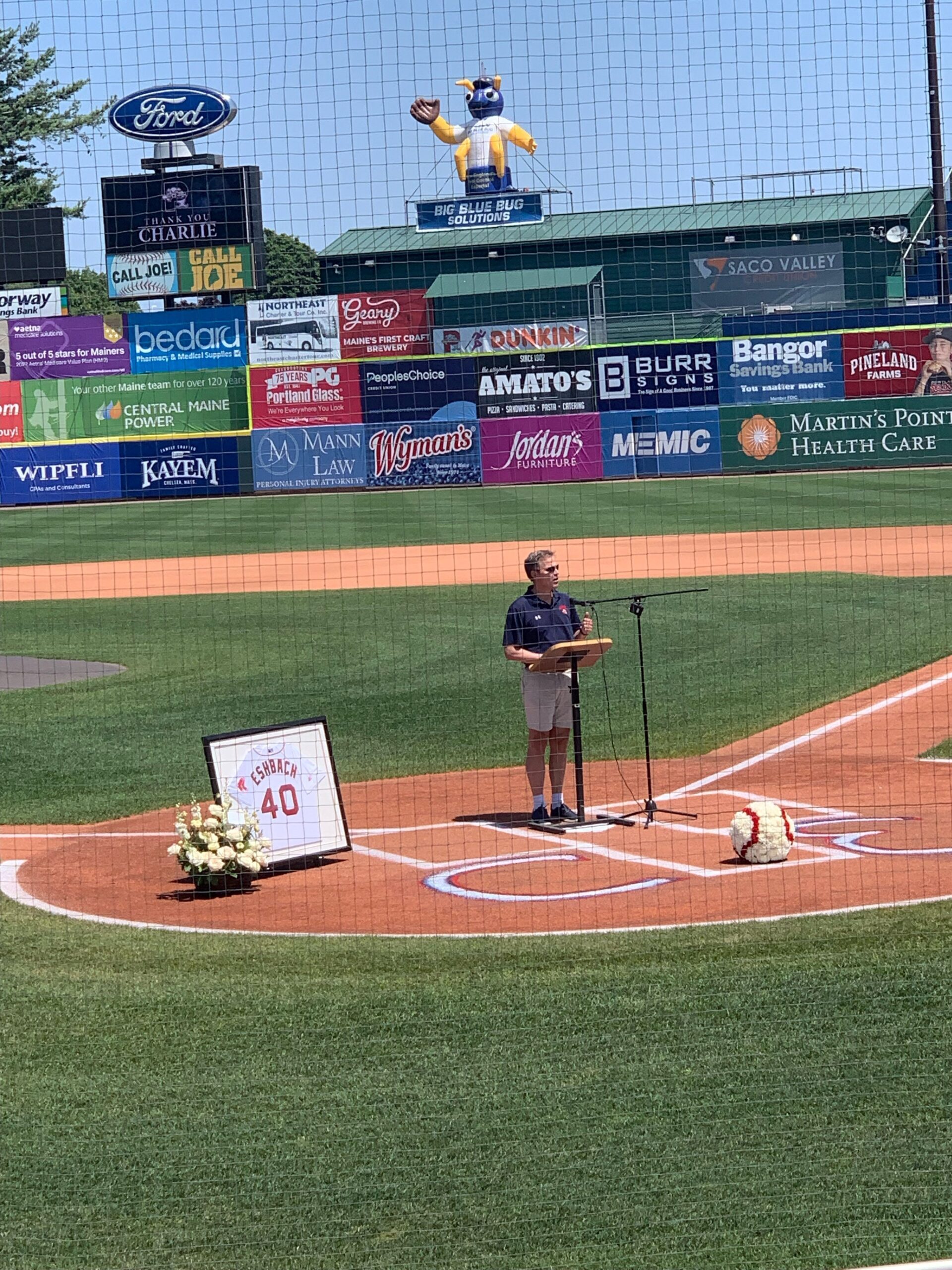 Portland Sea Dogs honor founding General Manager Charlie Eschbach in celebration of life at Hadlock Field