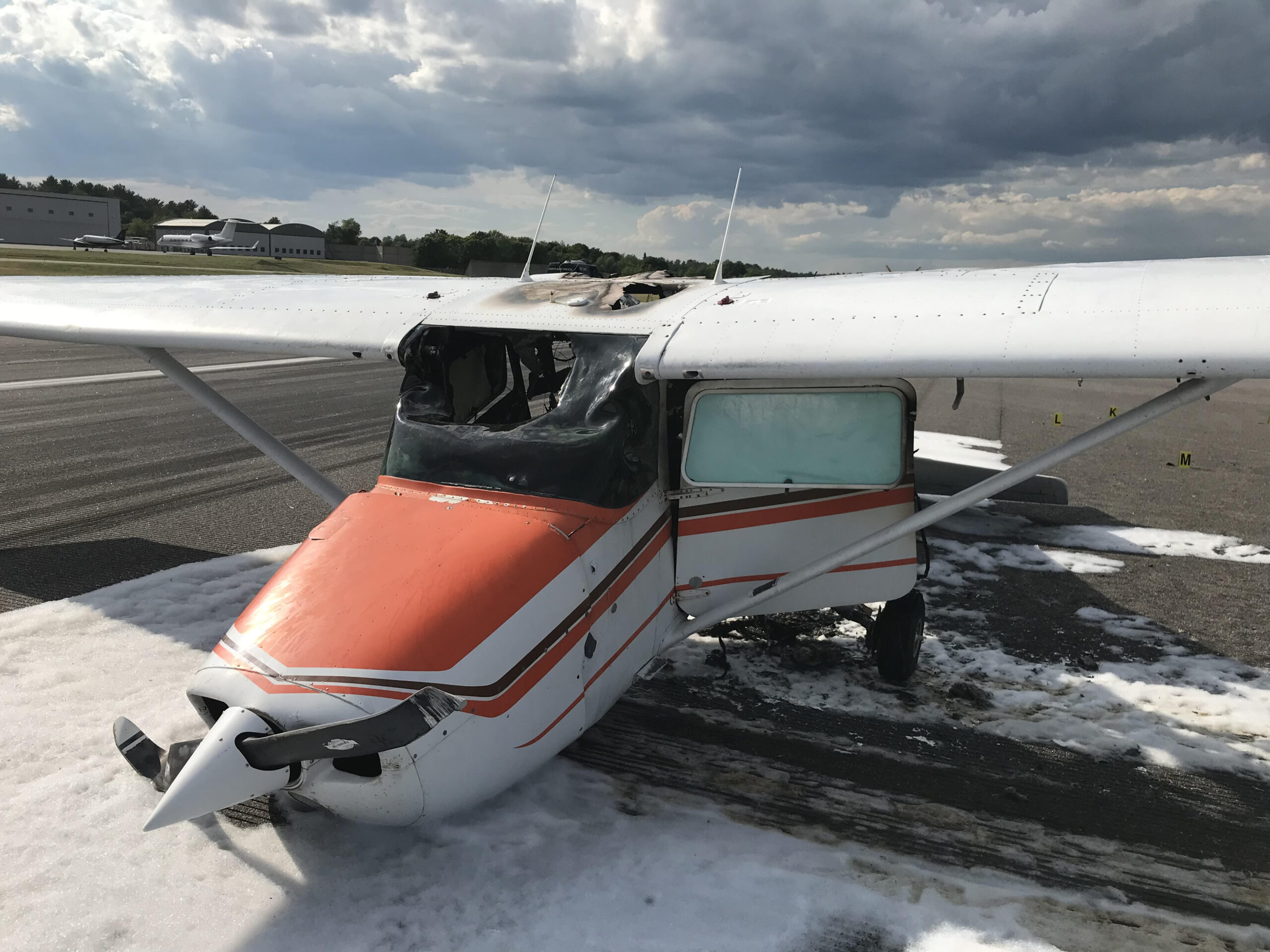 Plane crash at Portland Jetport shuts down runway; both passengers hospitalized with non-life threatening injuries