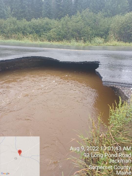 143-mile detour in place due to road damage in Jackman