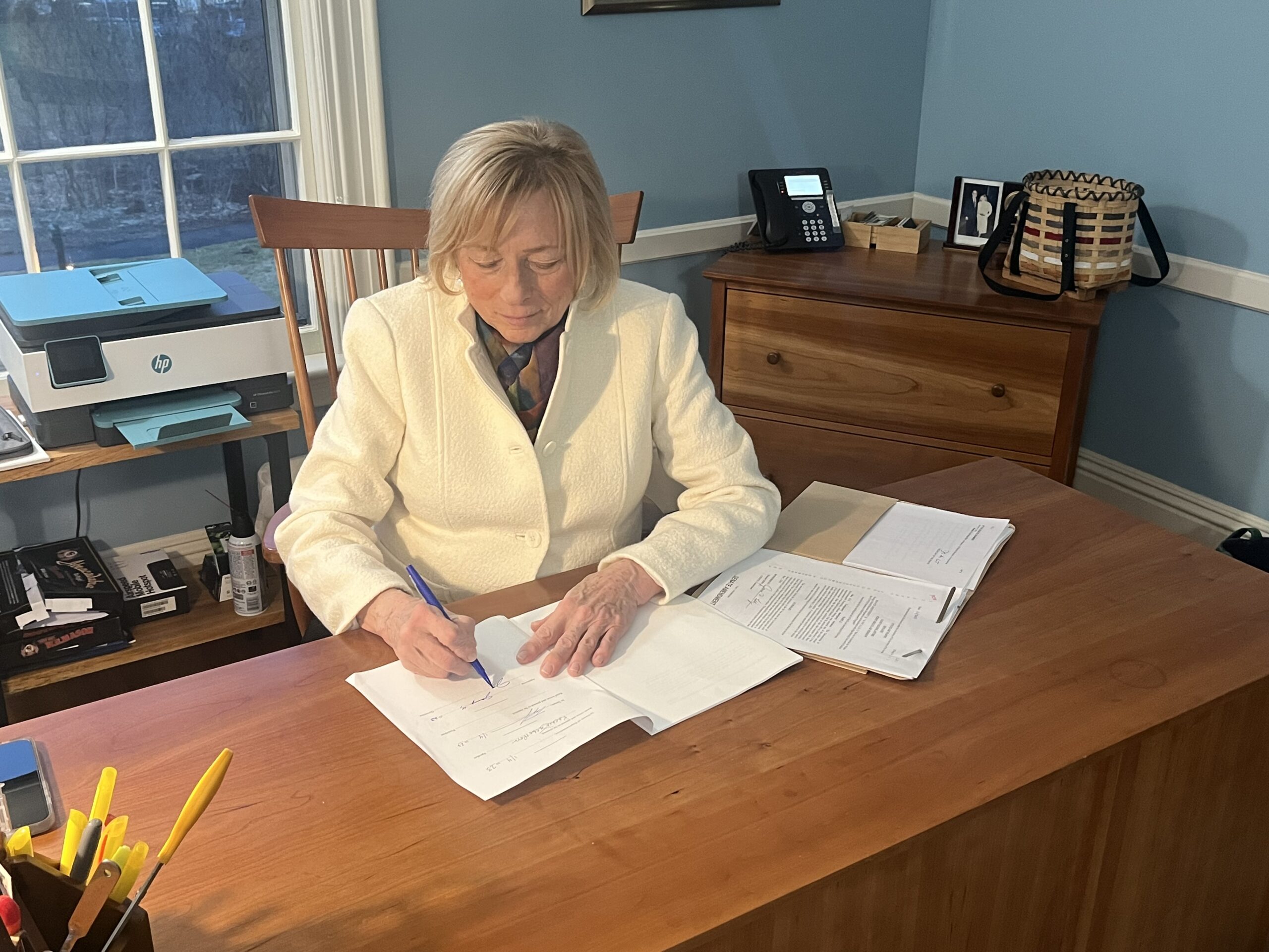 Maine governor celebrates inauguration with heating aid win