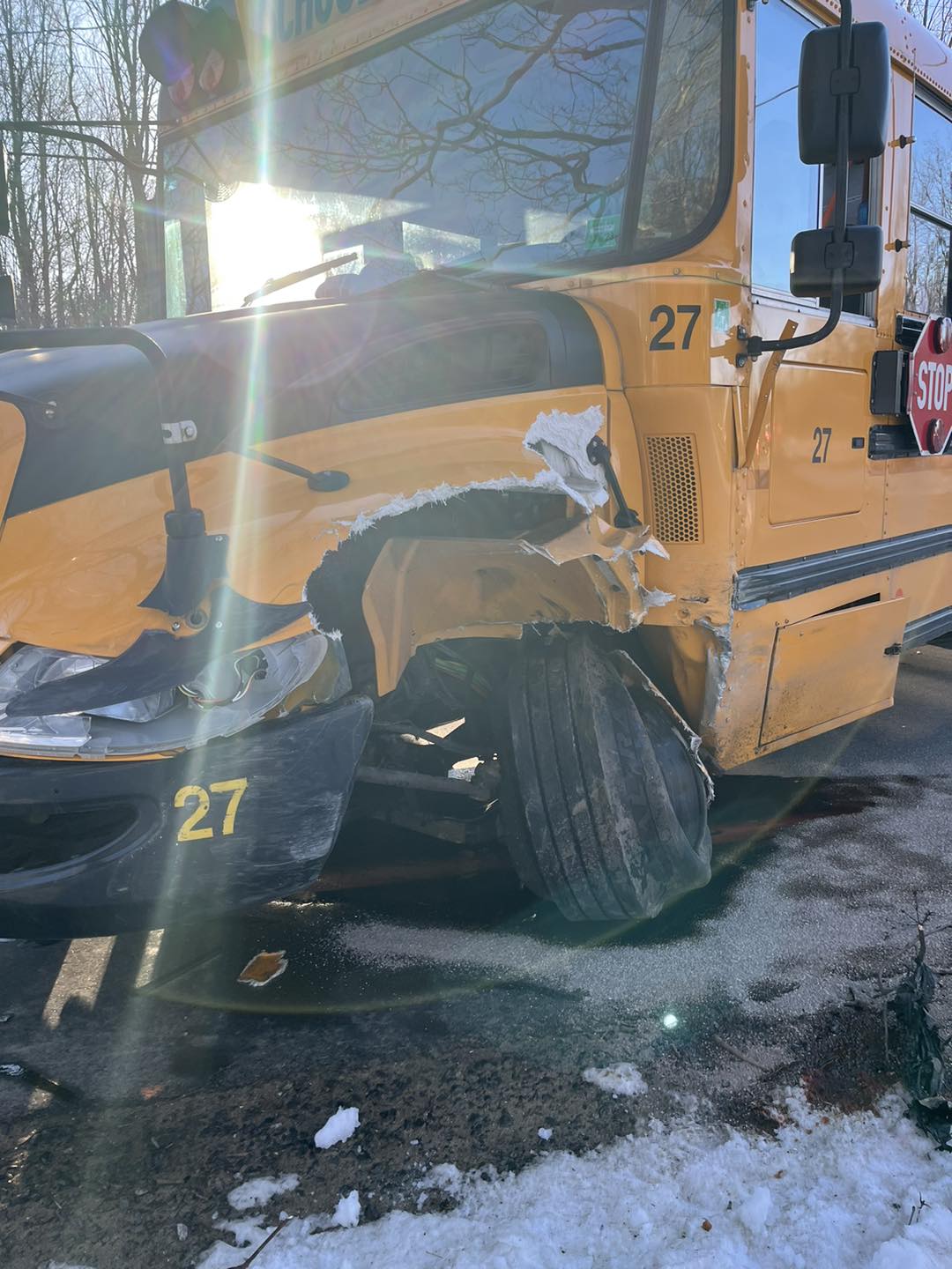 Crash involving school bus in Berwick results in minor injuries