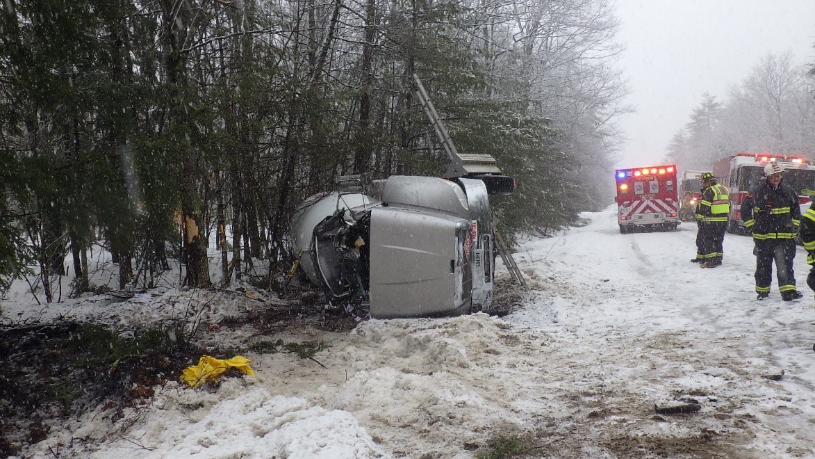 Standish road reopens after fuel truck rollover