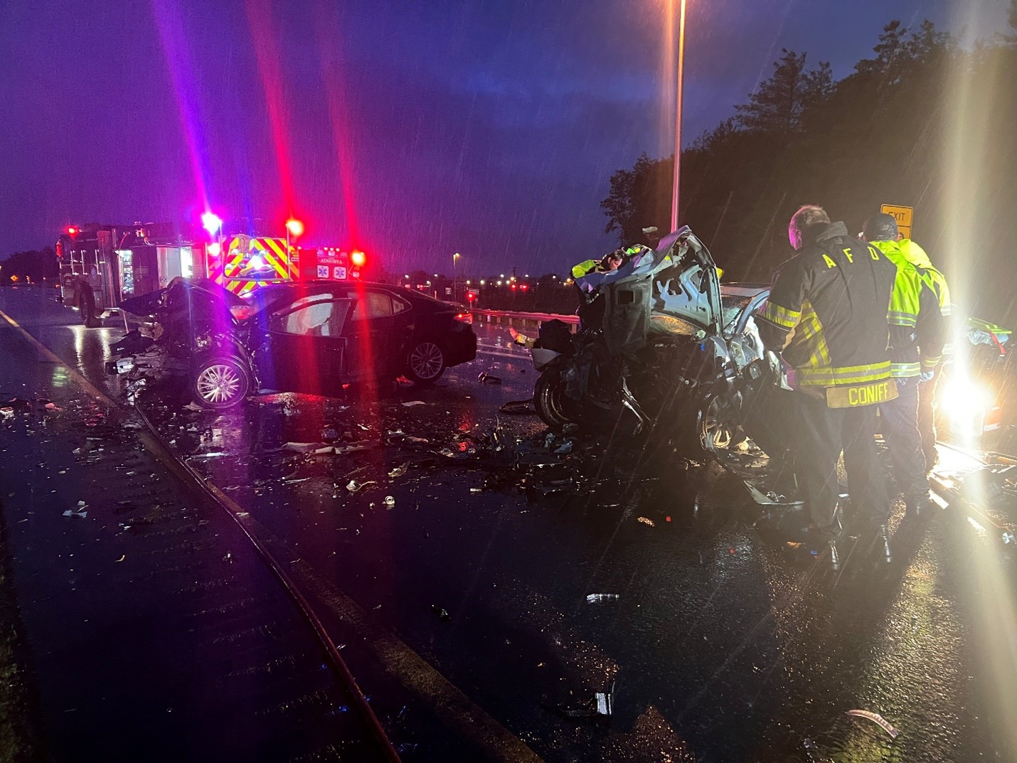 Head-on crash on interstate in Augusta leaves two injured
