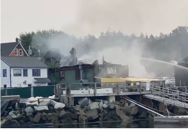 Multiple Business burn in Port Clyde Fire Multiple Business burn in Port Clyde Fire