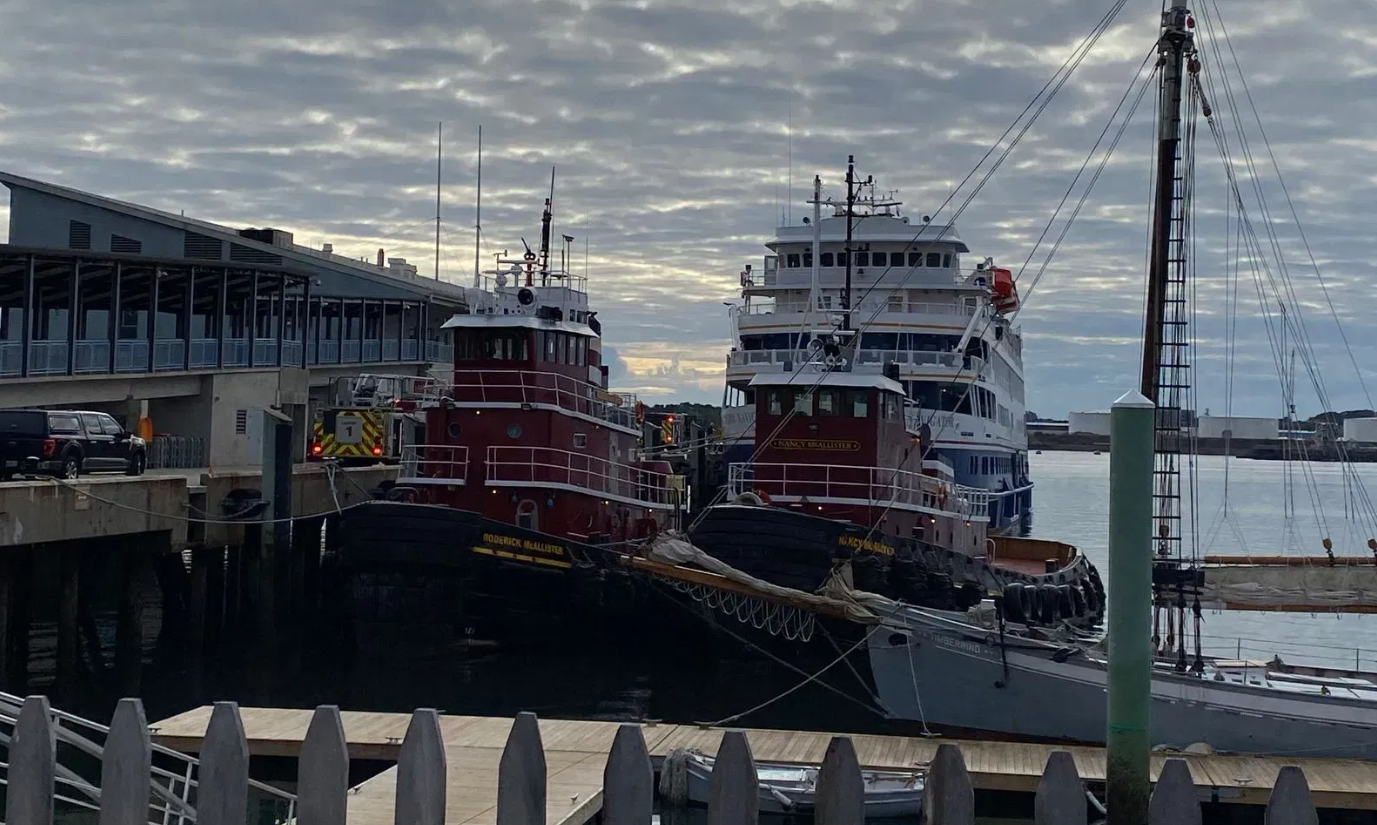 Passengers evacuated after explosion in engine room of cruise ship docked in Portland