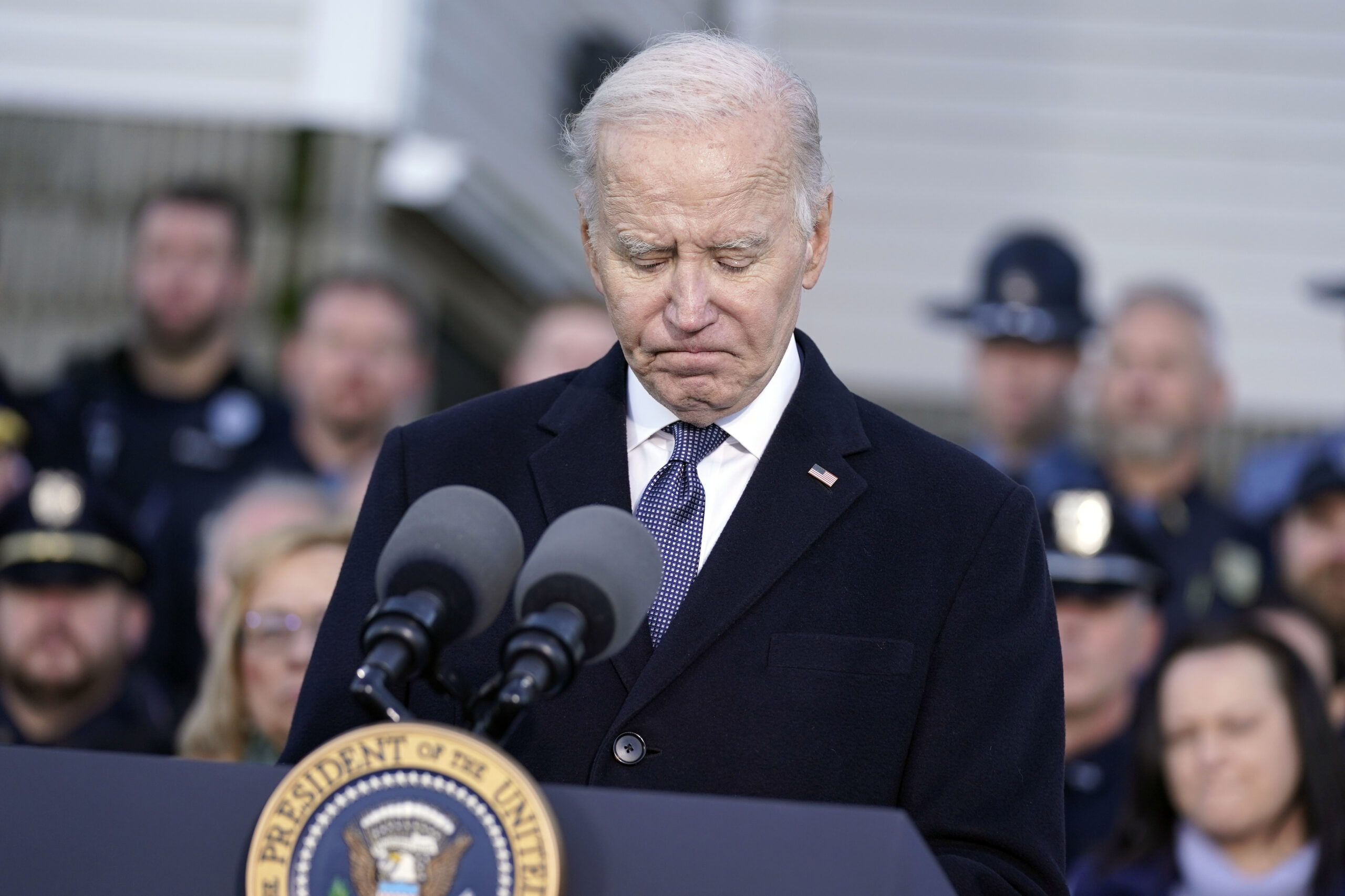 Biden tells residents of Maine town reeling from mass shooting: ‘You’re not alone’