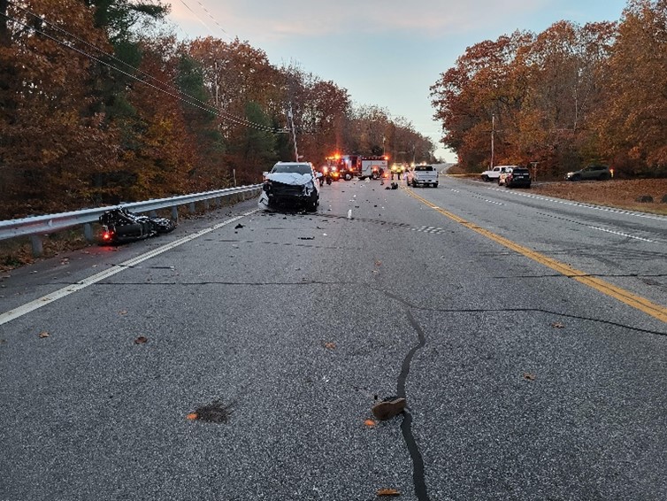 Motorcyclist suffers serious injuries after multi-vehicle crash in Casco