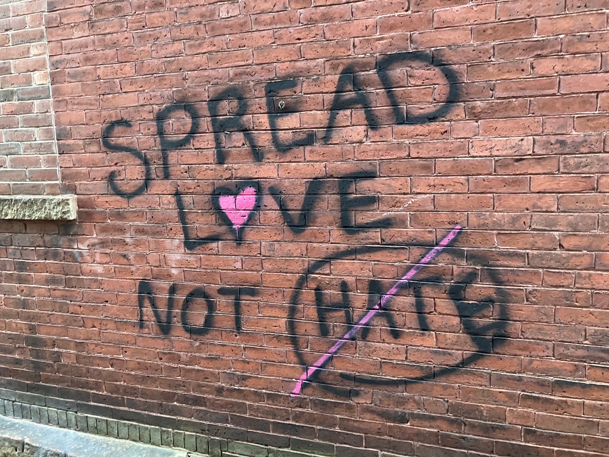 Bath Police Looking for Tagger with Positive Messages