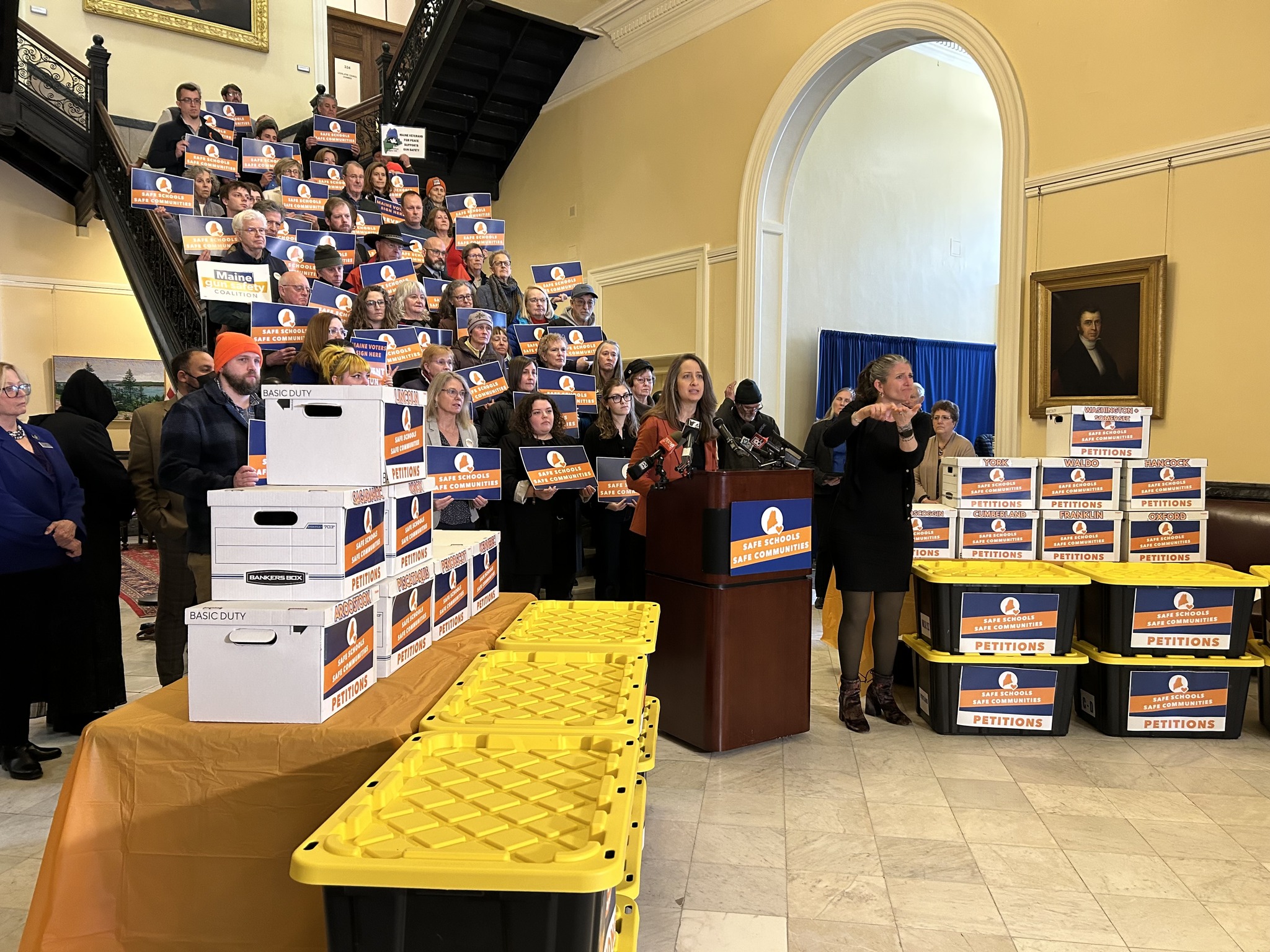 Maine Red Flag Law Supporters Rally After Signature Collection
