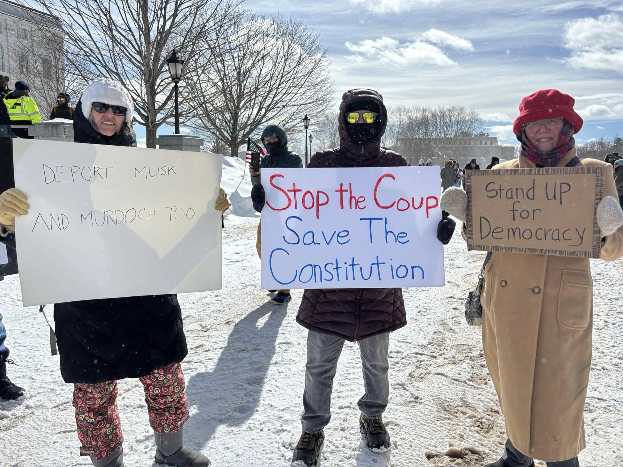 Hundreds Gather at Maine State House for No King’s Day
