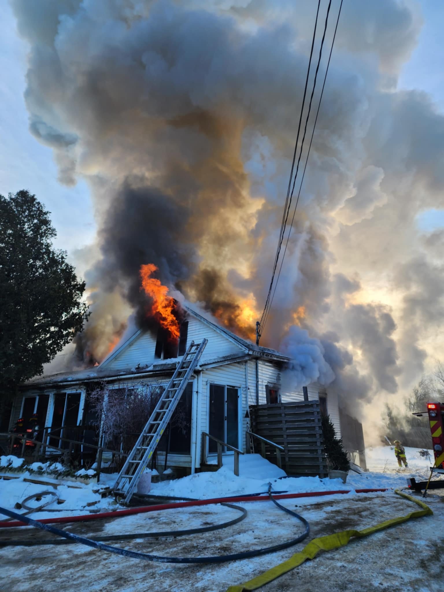 Unity Fire Destroys Home, Flower Shop