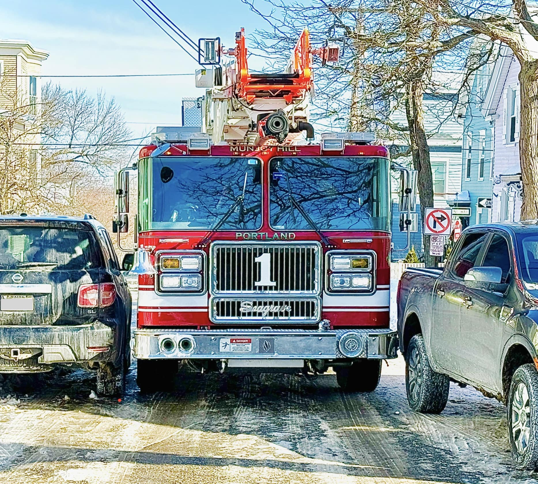 Portland Fire Dept Asking for Public Help with Tight Snowy Streets