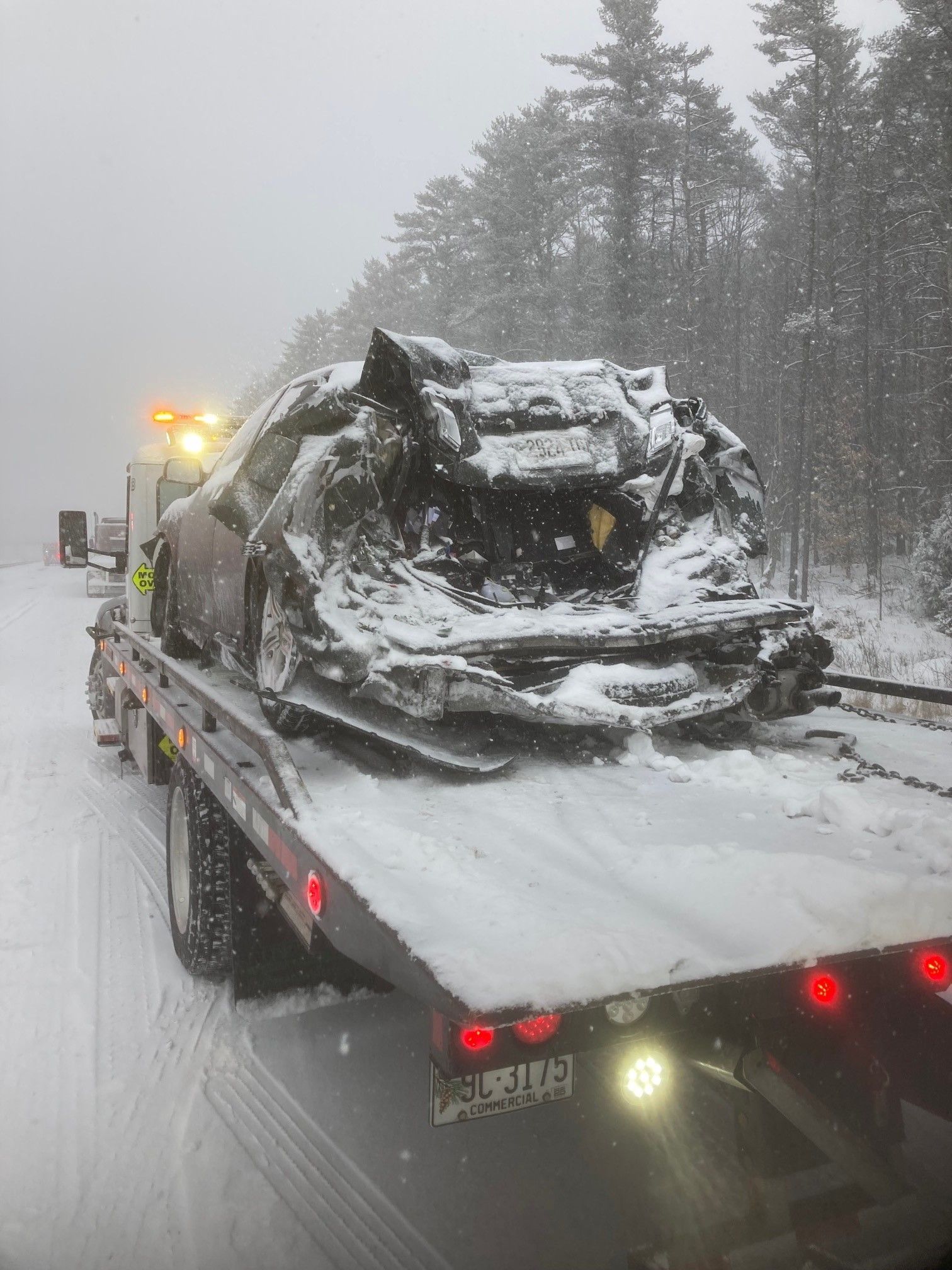 Multiple crashes in Gray snarl traffic during snowstorm