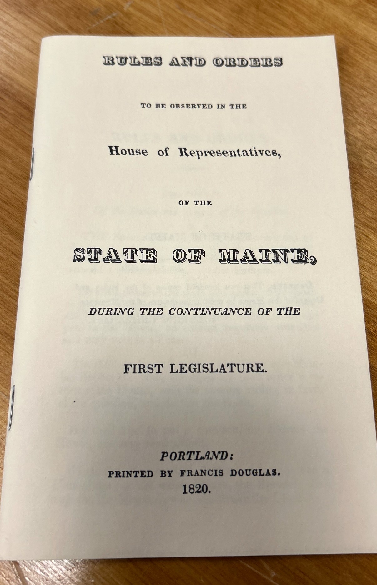 Rules Over Maine State Representative’s Censure on Books for 200 Years