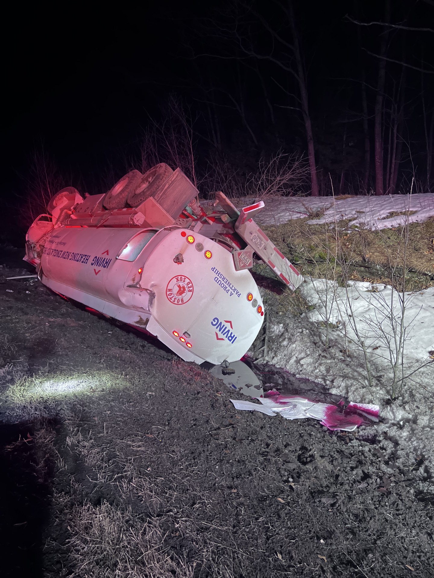 Semi Driver Injured in I-295 Rollover Crash in Brunswick