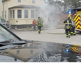 South Portland House Fire Damages Porch