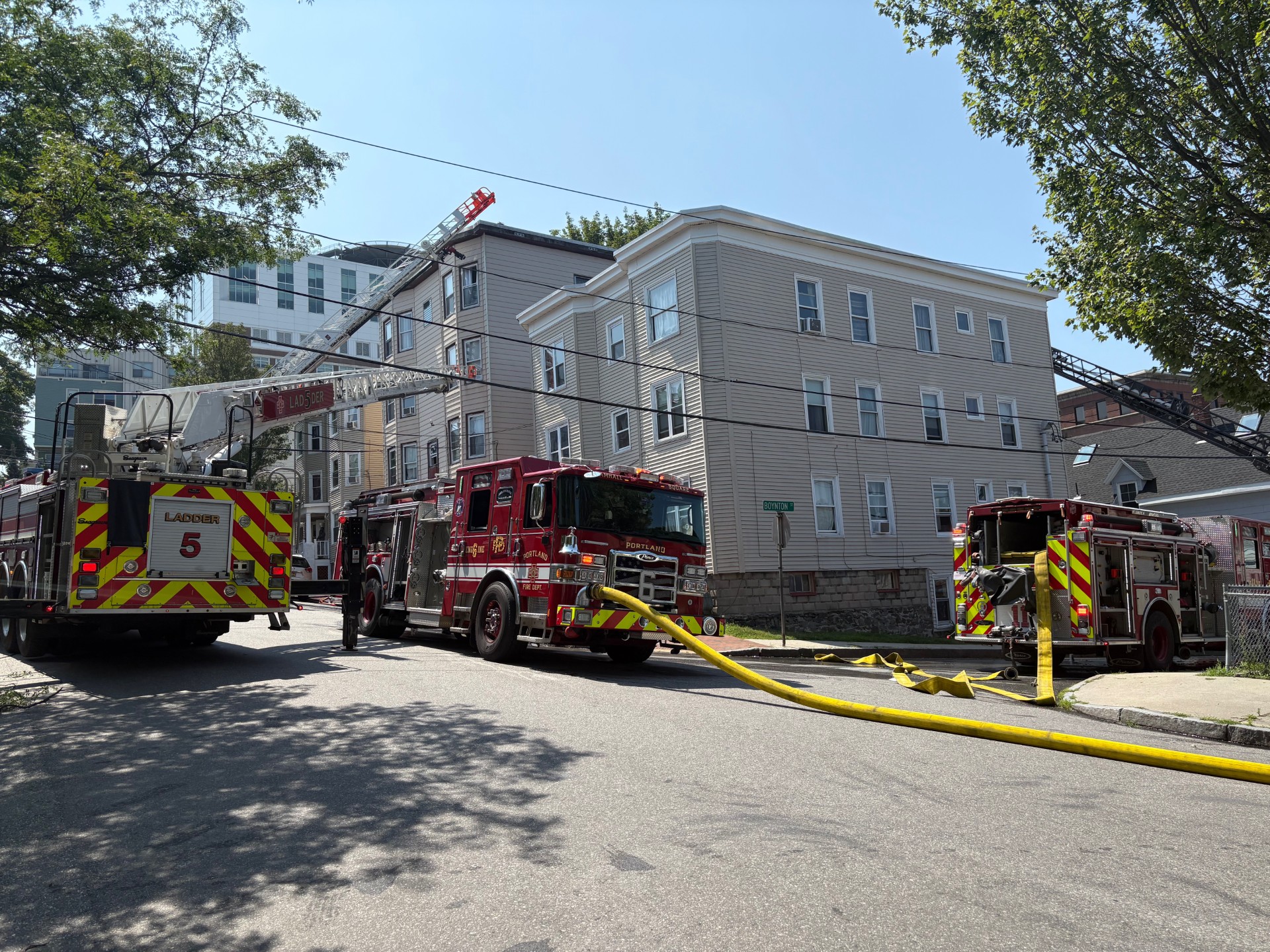 Portland Firefighters Spot, Quickly Put Out Apartment Fire