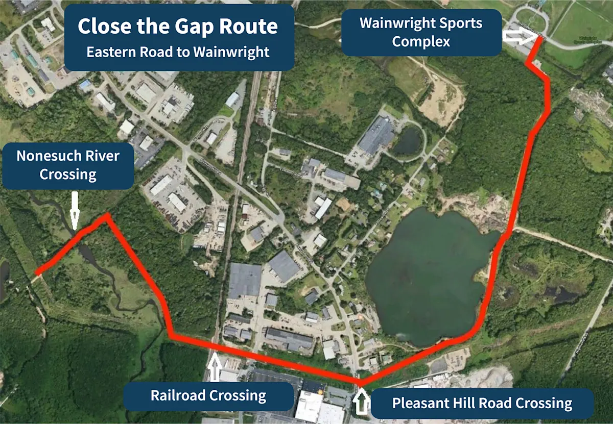 Work Begins on Missing $4 Million Gap in Eastern Trail Work Begins on Missing $4 Million Gap in Eastern Trail