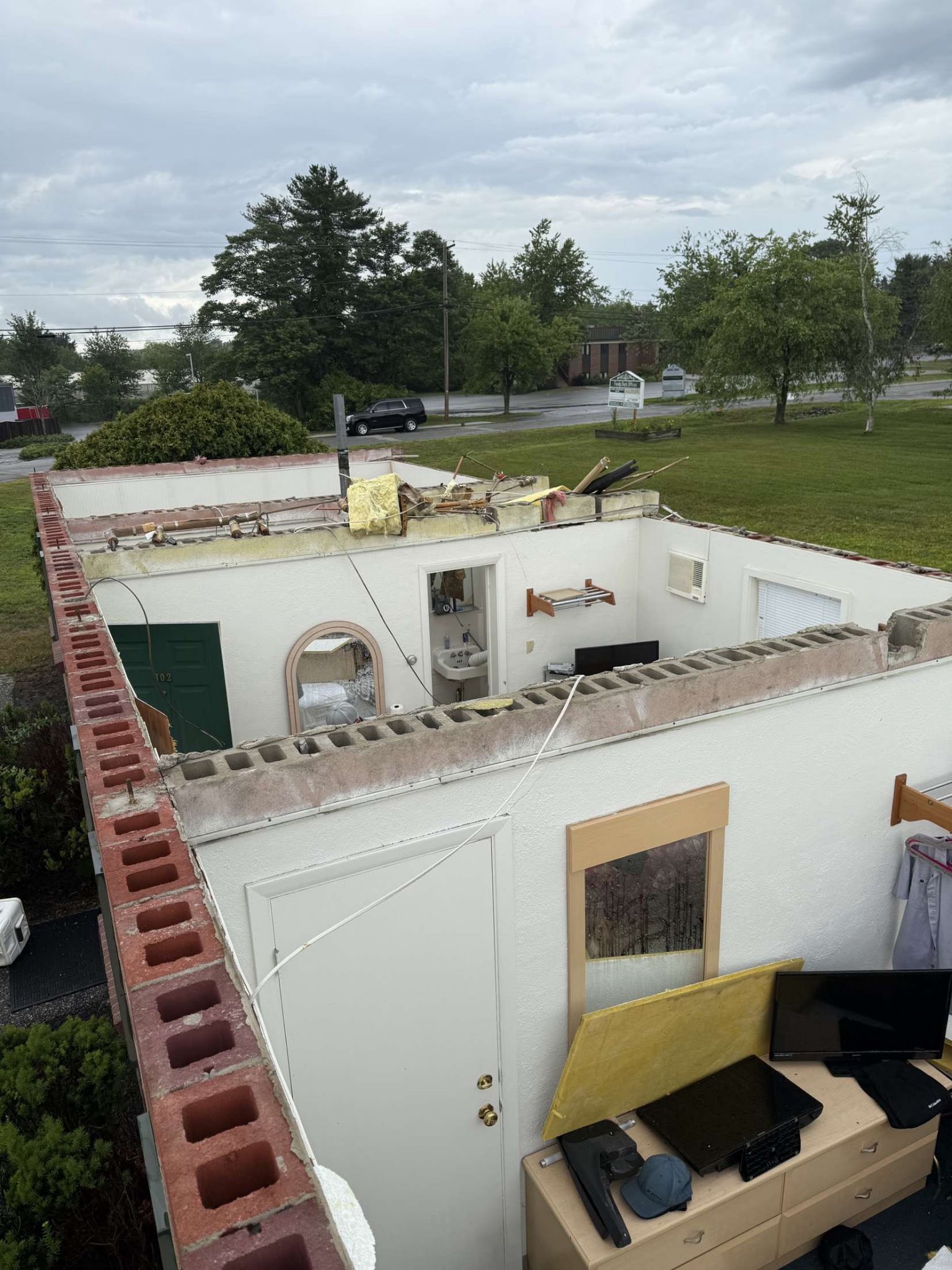 Severe Weather Shuts Down Yarmouth Clam Festival, Tears Roofs from Buildings 