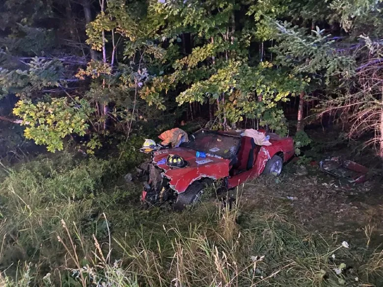 A Man Who Was Reported Missing, Found Trapped in Vehicle Because of a Crash
