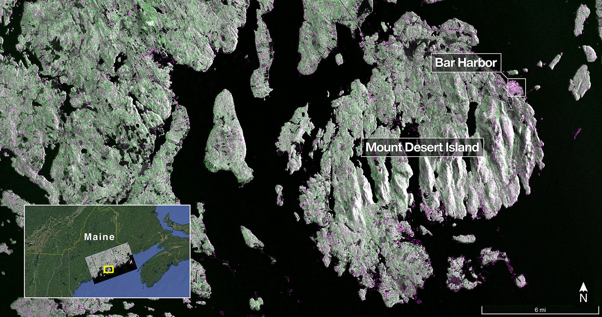 Images from New Earth-Mapping Satellite Showcase Maine Coast
