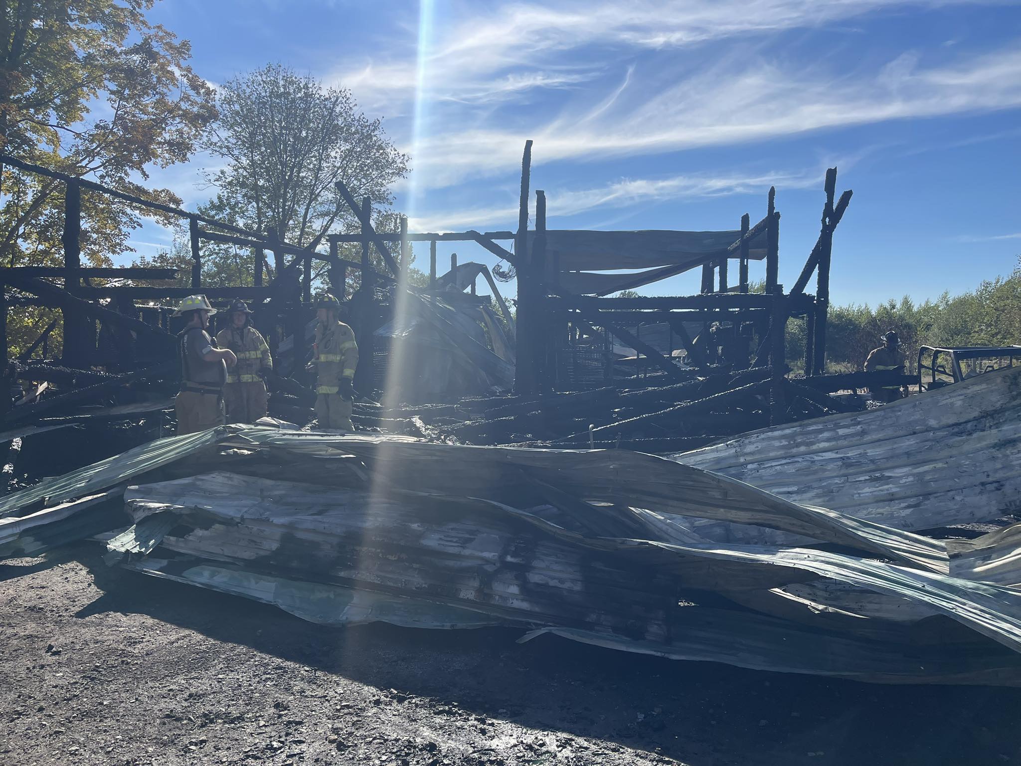 Fire Destroys Equestrian Barn in Naples