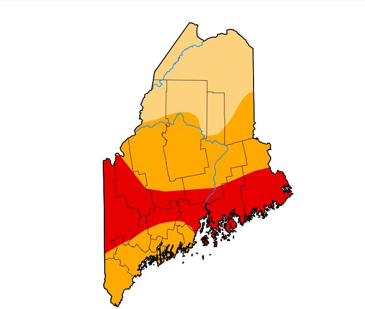 Drought Intensifies in Maine, Now Covers Entire State
