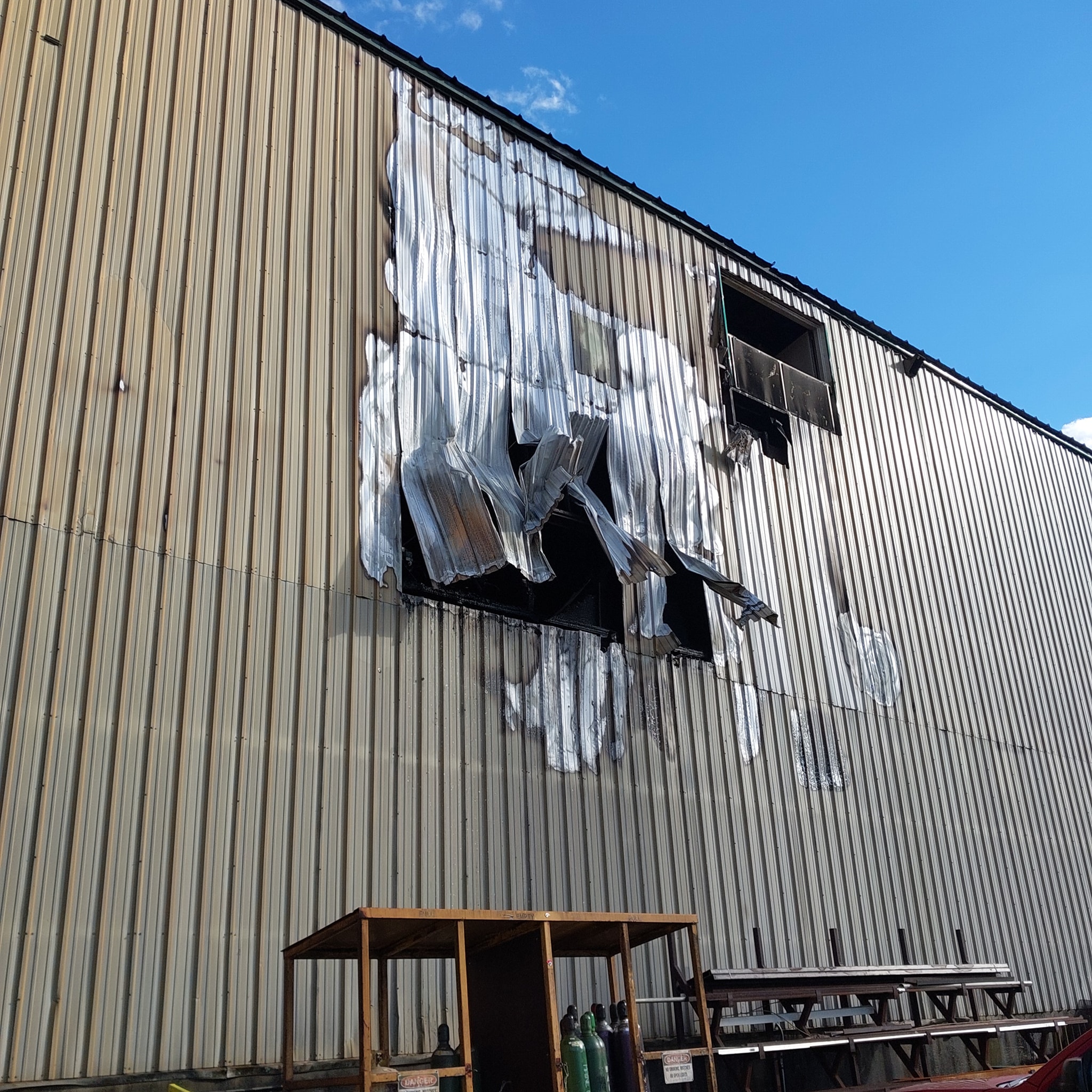 Dixfield Sawmill Heavily Damaged by Fire