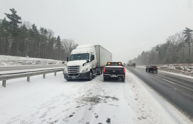 Snowstorm Made For Slick Overnight Travel in Maine